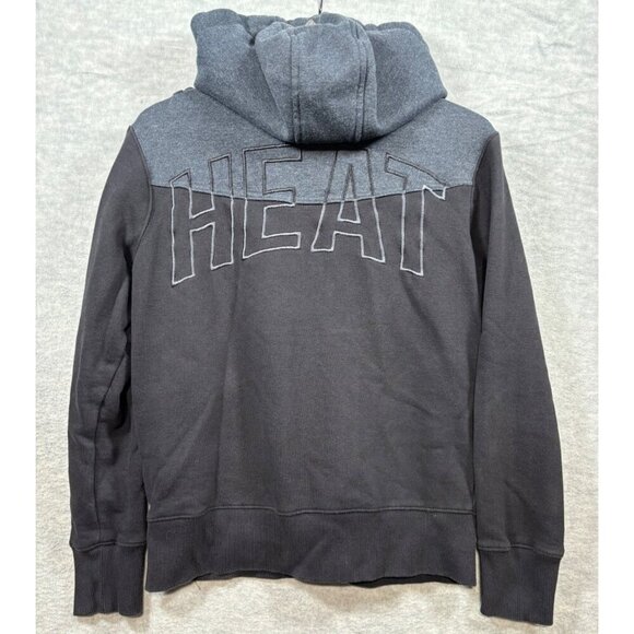 UNK NBA Miami Heat Men's Zip Hoodie S Black Gray Casual Jacket - Picture 6 of 8